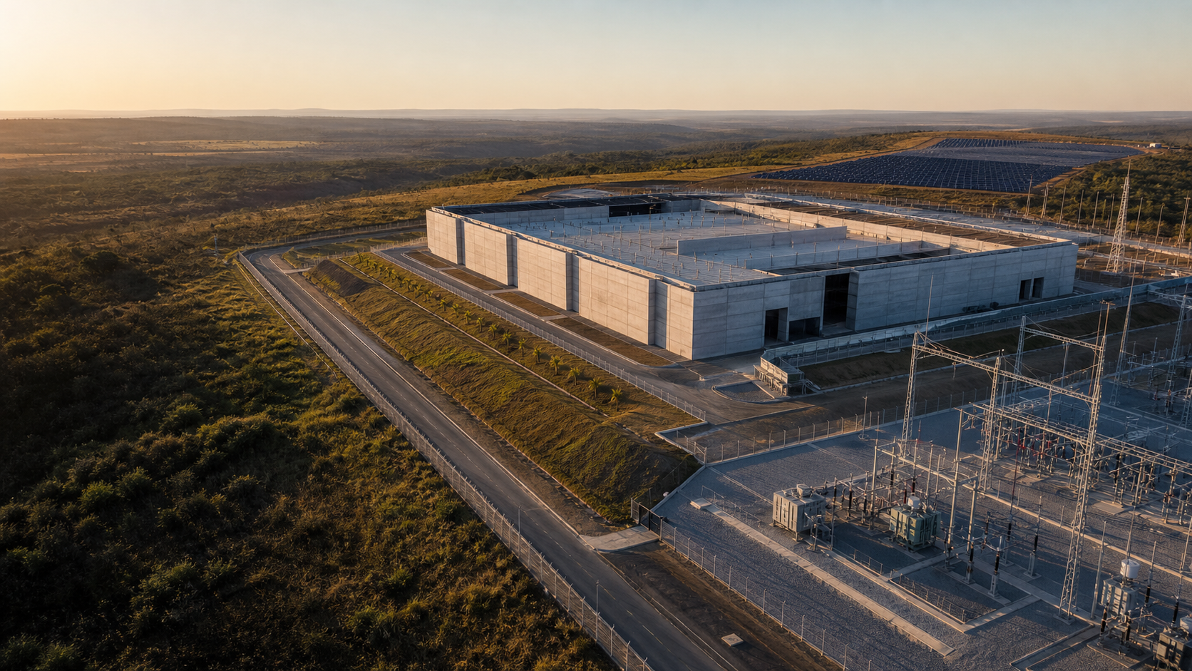 Imagem conceitual de campus para data center